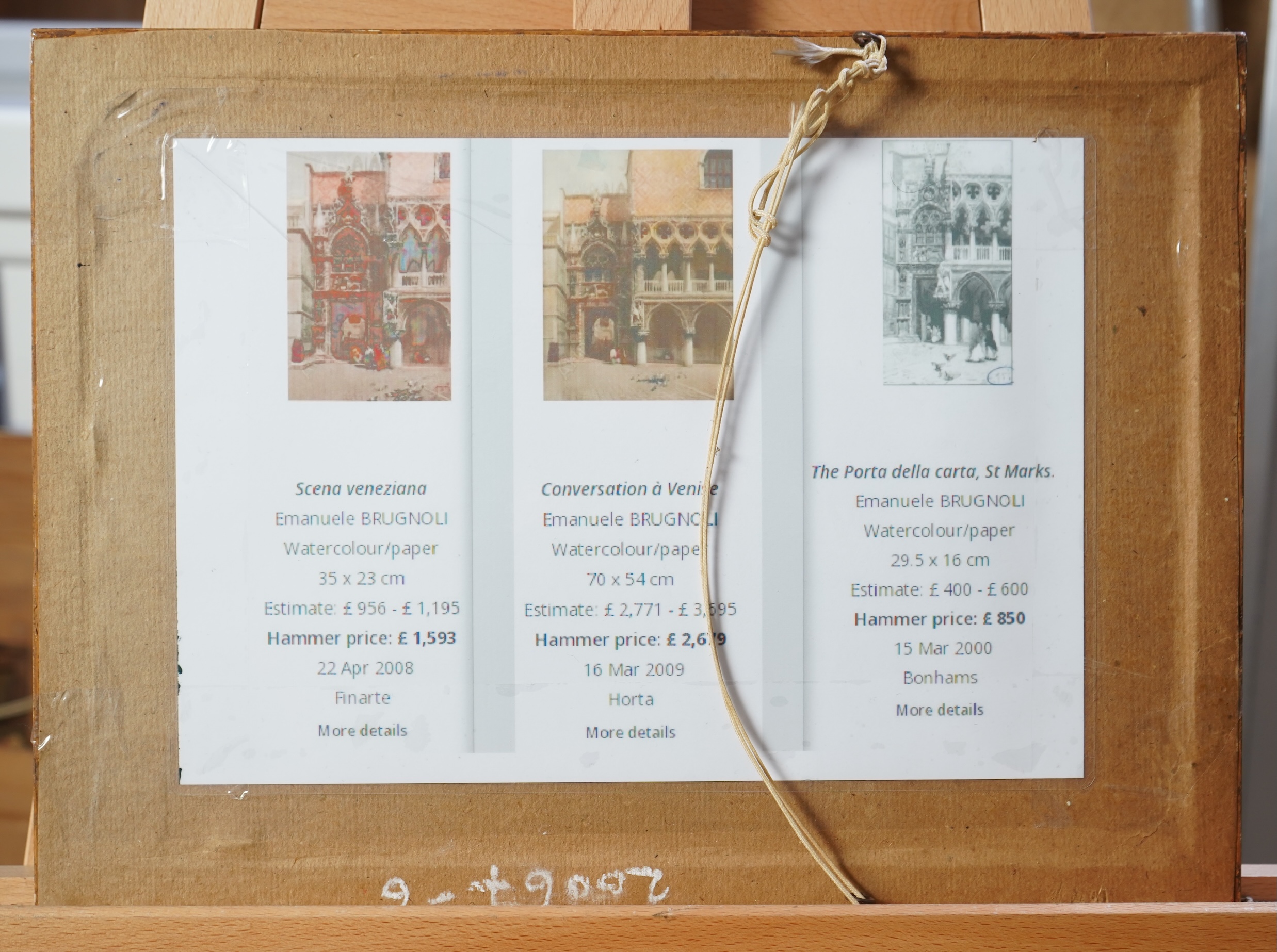 Emanuele Brugnoli, Italian 1859-1944, 'Porta del Palazzo Ducale'